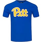 Pro Standard Mens University of Pittsburgh Classic Chenille Short Sleeve Tee Royal Blue 2XL