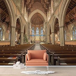 Wall Murals for Bedroom Beautiful Great Church Removable Wallpaper Peel and Stick Wall Stickers - 66x96 inches