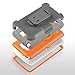 LG G3 Case, ULAK Clip Holster Kickstand Rugged Hybrid Rubber Protective Hard Case for LG G3 2014 (Grey/Orange)