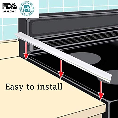 image for HELESIN Silicone Kitchen Stove Counter Gap Cover Long & Wide Gap Fille