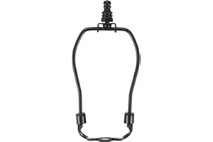 PATIKIL 5 Inch Lamp Harp Kit with 1" Tall Iron Finial, 1 Set Heavy Duty Bracket with Standard Saddle & Finial Detachable Shad