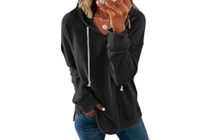 Syellowafter Women Casual Hoodie Long Sleeves Fashion Pullover Sweatshirts Loose Fit Tunic Winter Tops Comfy Shirts