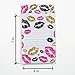 #000 4x8 Inch Pack of 60 Black Gold and Pink Kisses Pattern With Address Labels Poly Bubble Mailers Padded Shipping Envelopes Bags for Packing Goods with Self Adhesive Strip and Made Water Resistant