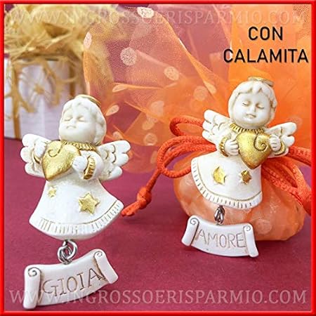 Lavoretti Di Natale Angioletti Fai Da Te.Ingrosso E Risparmio 12 Magneti A Forma Di Angioletti Con Ciondoli E Scritta Gioia E Amore In Resina Pensierini Decorazioni Per Lavoretti Fai Da Te Di Natale Amazon It Casa E Cucina