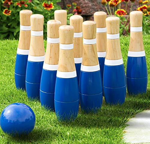 image for Hey! Play! Trademark Global - Toys Lawn Bowling Game/Skittle Ball- Ind