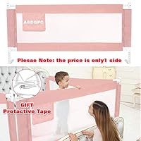 ABDQPC Bed Rails for Toddlers Extra Long Toddler Bed Rail Guard for Kids Twin, Double, Full Size Queen & King Mattress Bed Rails for Toddlers (150 cm/ 59")