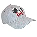 Disney Mens Cotton Mickey Mouse Dad Fan Baseball Cap, Grey