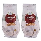 Terre di Puglia - Taralli al Peperoncino - Hot Red Pepper Taralli, 8.8oz (Pack of 2)