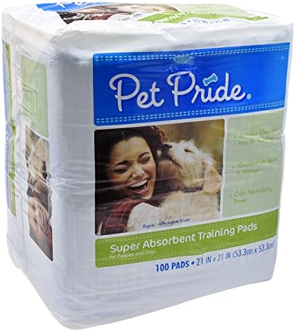 Pet Pride Super Absorbent Training Pads For Puppies And Dogs, 100 Ct