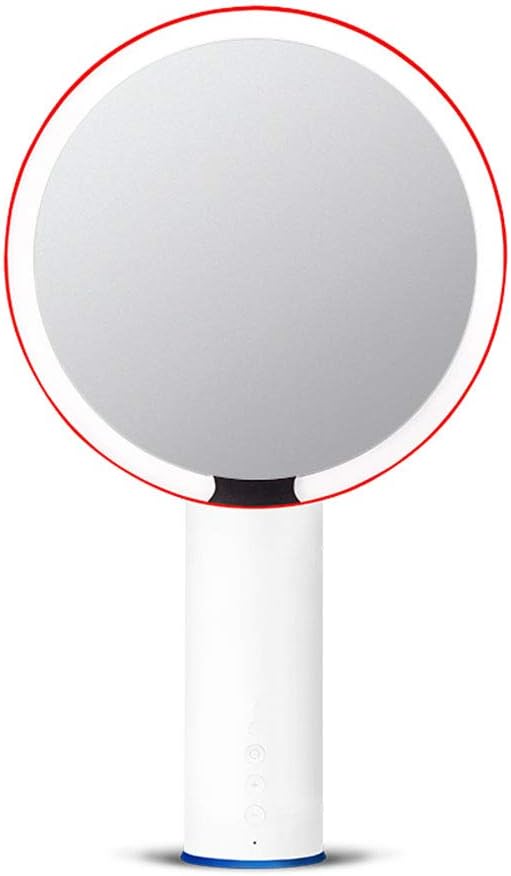 DKJSF Smart Lighted Makeup Mirror, Tabletop Vanity Mirror LED Lights Motion Sensor Adjustable Brightness High Definition Countertop Vanity Mirror, (Not Rechargeable),B