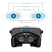 Virtual Reality Headset by NSInew – Truly Immersive VR Headset or 3D VR Glasses for Games – Adjustable, Comfortable & Widely Compatible – Magnetic Front Cover – Includes Bluetooth Remote & Headphones