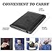 HerriaT Leather Passport Holder Cover Case RFID Blocking Travel Wallets Card Case for Women Men(Black)