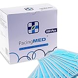 PacingMed 100pcs Disposable Surgical Mask- Face Mask for Dust, Flu, Mouth, Medical Dental, Cleaning, Construction, Travel, Allergy Mask - Hypoallergenic, Antiviral, Anti Pollen, FDA, Latex Free (Blue)