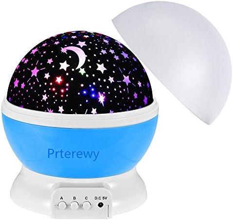 Best Baby Night Sky Light Projector For Kids - 360 Degree Rotation LED Lamp With USB Cable Plug In - Romantic Moon And Star Ceiling Lights Decor - Perfect Gift For Children And Adults.
