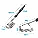 BBQ Grill Cleaning Brush, [Updated Version] with Powerful BBQ Grill Scraper, LERMX Bristle Free Rust Resistant Stainless Steel Barbecue Brush Cleaner with Triple Scrubber Safe for All Grill Grates