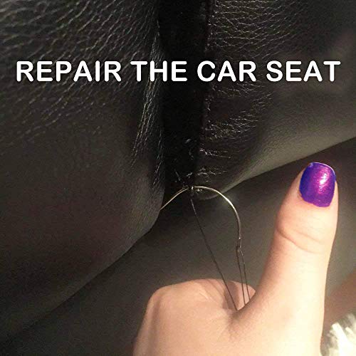 29 Pcs Upholstery Repair Kit, Leather Craft Tools Set Include Wax Thread&Tape Measure&Hand Sewing Needles&Scissors&Mid-Hole Cone&Log Cone&Copper Ring Thimble, Canvas DIY Tool Set for Leather Repair - Thumbnail 7
