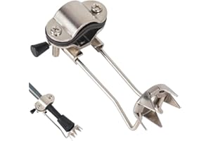 Ice Cane Tip Attachment - Retractable Folding Grip for Walking Sticks, Canes & Crutches - Heavy Duty Anti-Slip Snow & Ice Tip