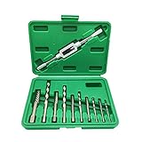 Mainpoint Screw Extractor Broken Bolt Remover Drill Guide Bits Set With Holder Frame 11 Pieces