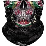 Seamless Neck Gaiter Shield Scarf Bandana Face Mask Seamless UV Protection for Motorcycle Cycling Riding Running Headbands