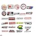 100PCS Modified Cars Stickers JDM Cool Sticker Car Skateboard Motorcycle Bicycle Laptop Computer Bedroom Wardrobe Mobile Phone Luggage Guitar DIY Decal (JDM)