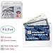 YOUOWO 12 Pack Horizontal ID Card Badge Holders 3.2 x 3.85 inches, Fits 2.3 x 3.5 Name Tag Insert Waterproof Punched Zipper Resealable Clear Plastic Labels Credit Cards