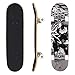 ANCHEER Skateboard Wood Concave Double Kick Complete Skate Board 31 Inch