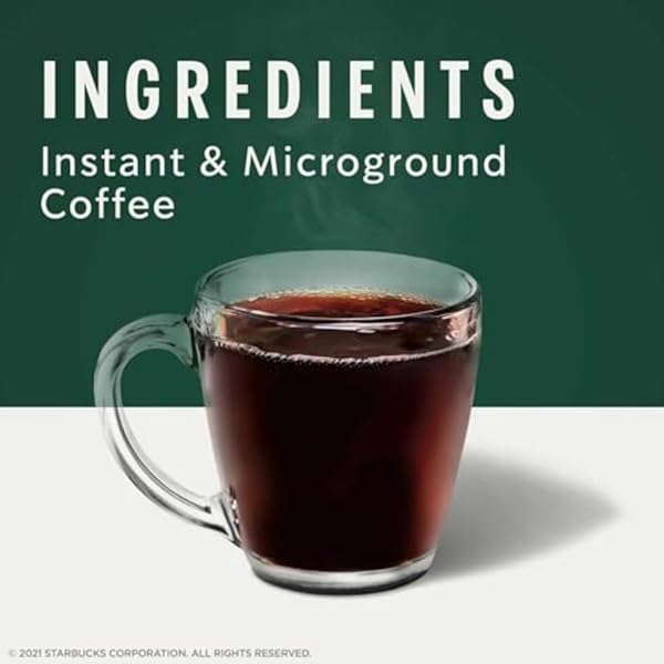 STARBUCKS VIA INSTANT COFFEE, DARK ROAST COFFEE, ITALIAN ROAST, 100% ARABICA, 1 BOX (50 PACKETS)