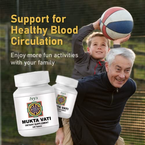 Ivy's Mukta Vati Herbal Tablets for High Blood Pressure Natural