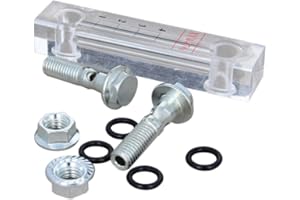 Othmro XYW-76 Flowmeter - Acrylic Plexiglass Liquid Level Gauge for Oil, Water, Machinery, Power, Metallurgy, Shipping, Construction