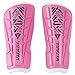 Vizari Malaga Soccer Shin Guard for Kids| Youth Soccer Shin Guard | Lightweight and Breathable Child Calf Protective Gear Soccer Equipment | Pink | Medium