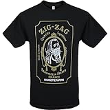 Black Zig Zag Cigarette Rolling Papers Shirt