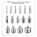 Glass Drill Bits - 15pcs Diamond Drill Bits Hole Saw for Glass, Ceramics, Porcelain, Ceramic Tile, Marble, Granite, 6-50mm Kit Set Hollow Core Extractor Remover Tool