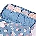 IDS Portable Protect Bra Underwear Organizer Bag Waterproof Travel Organizer , Blue