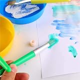 VEYLIN Kids Painting Set 25 Brushes Sponges Bowls Apron Toddler Art Kit view 8