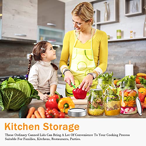 Regular Mouth Canning Lids 180Pcs Mason Jar Lids Food Grade Material