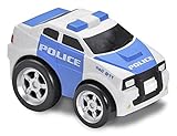 Kid Galaxy Squeezable Pull Back Police Car. Toddler Emergency Vehicle Toy for Kids Age 2 and Up