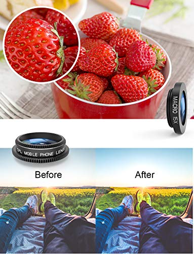 image for MOKCAO Phone Camera Lens Kit, 6 in 1 Cell Phone Camera Lens with 18X Z
