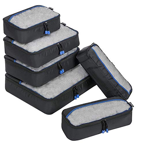 ZOMAKE 6 Set Packing Cubes for Travel - Lightweight Luggage Packing Organizer Travel Accessories