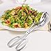 Boao 2 Packs Buffet Tongs Stainless Steel Kitchen Tongs Serving Tongs Salad Tongs Cake Tongs Bread Tongs
