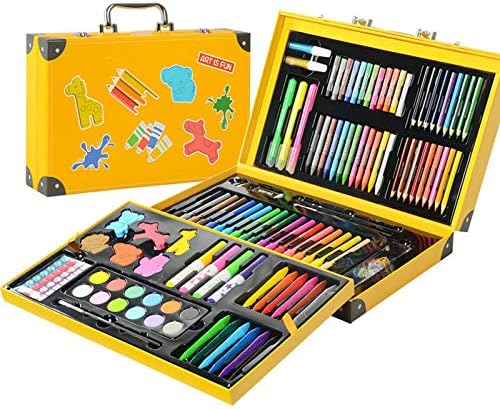 お絵かきセット 絵具セット 159pcs水彩絵の具セット子供用アートセット描画鉛筆事務用品 子供用 誕生日 入学お祝い ギフト クリスマスプレゼント