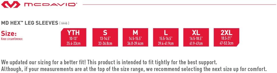 McDavid Teflx Padded Leg Sleeves and Compression, Pair : Sports & Outdoors