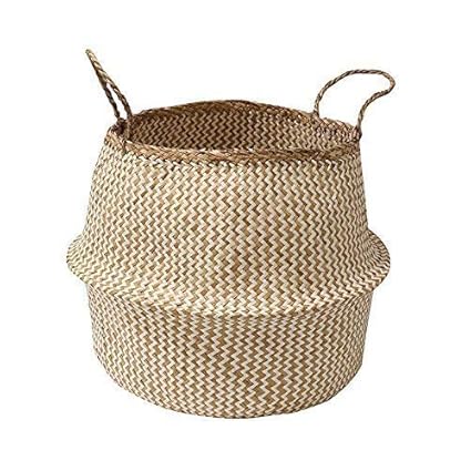 Amazon Com Amgker Storage Basket Rattan Rattan Seaweed
