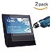 QIBOX 2 Pcs Compatible with Amazon Echo Show Screen Protector HD Clear 9H Hardness Tempered Glass Screen Protector for Amazon Echo Show, Full Screen Coverage/Scratch-Resistant/Anti-glare