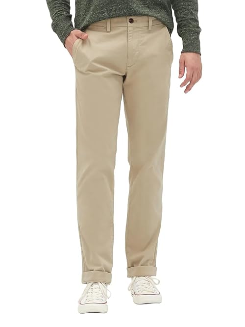 GAP Mens Essential Straight Fit Khaki Chino Pants Iconic Khaki 29X30