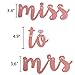 Bachelorette Party Decor Miss To Mrs Banner For Rose Gold Glitter Wedding Bridal Shower Party Supplies