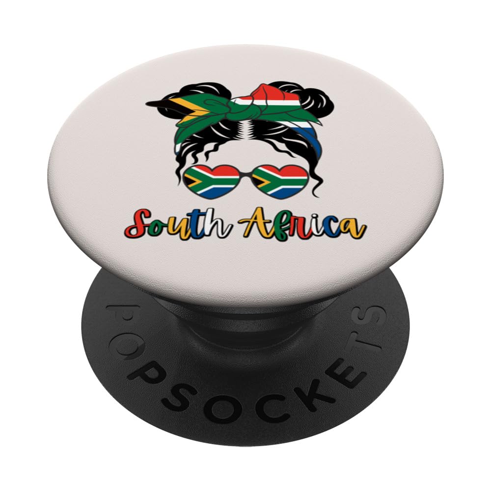South Africa, South African Girl, South Africa Flag, SA girl PopSockets Swappable PopGrip