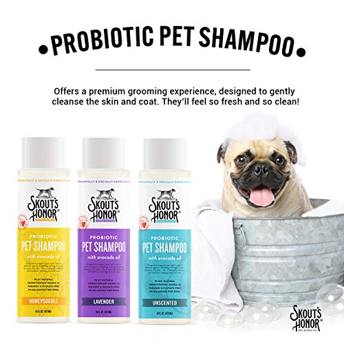 SKOUT'S HONOR: Probiotic Pet Shampoo - for Naturally Balanced and Healthier Looking Skin and Coat