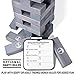 GoSports Giant Wooden Toppling Tower - Stacks Up to 5 ft - Gray Wood Stain