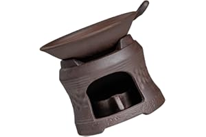 HEMOTON 1 Set Tea Stove Ceramic teapot Tea Light Candle Holder Aromatherapy Oil Burner Essential Oil Burner Holder Ceramic Wax Candle s Insulation teapot Stand