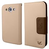 Galaxy S3 case,By HiLDA,Wallet Case,PU Leather Case,Credit Card Holder,Flip Cover Skin,Case for Samsung Galaxy SIII i9300[Brown]